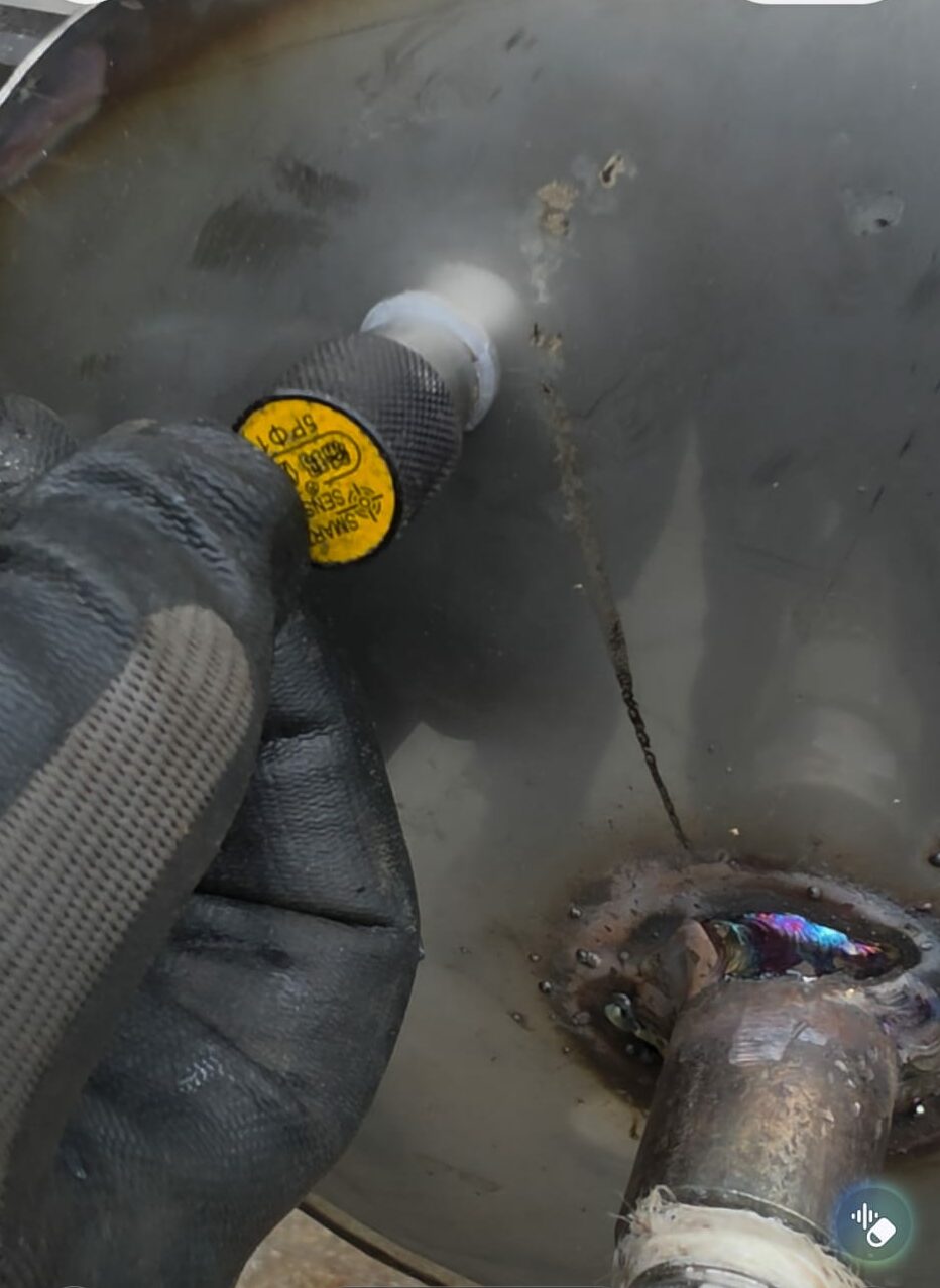 Essai de faisabilité avec risque thermique sur conduite inox